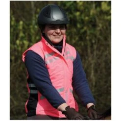 Weatherbeeta Adults Reflective Quilted Gilet Hi Vis Pink 1005273 Colour Pink 6 Weatherbeeta Adults Reflective Quilted Gilet Hi Vis Pink 1005273 Colour Pink -Equestrian Sports Series 1005273002 WB QLT GILET HIVIZ Lifestyle1 scaled e1621425405482.700x700