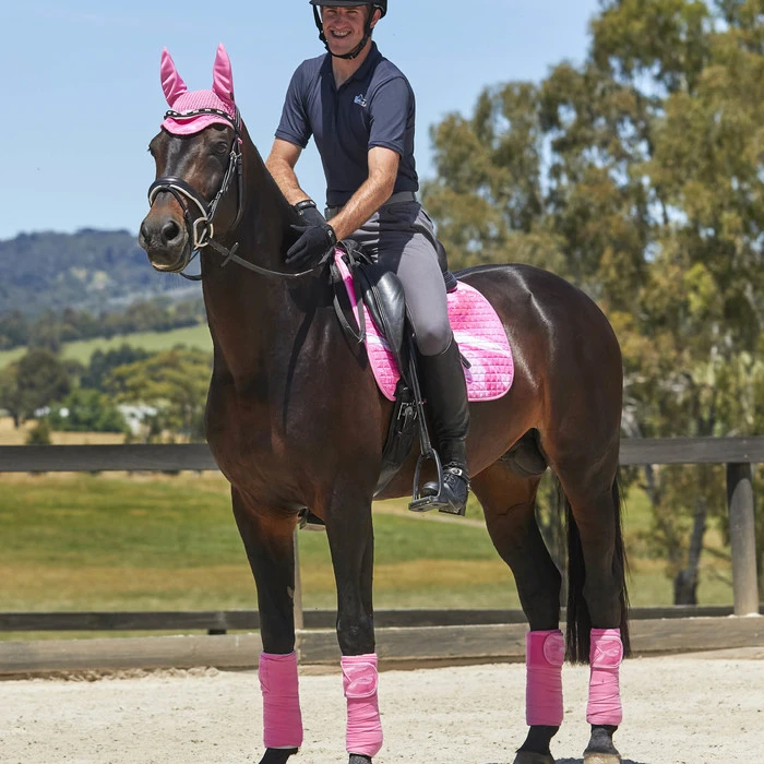 2022 Weatherbeeta Prime Marble Dressage Saddle Pad 1008703 - Pink Swirl Colour Pink Swirl 5 2022 Weatherbeeta Prime Marble Dressage Saddle Pad 1008703 - Pink Swirl Colour Pink Swirl - Image 3