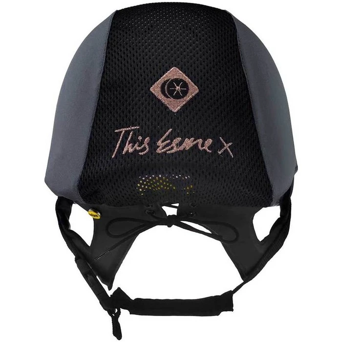 2022 Charles Owen Esme MS1 Pro Helmet & Headband ESMEMS1P - Grey / Rose Gold Silk 4 2022 Charles Owen Esme MS1 Pro Helmet & Headband ESMEMS1P - Grey / Rose Gold Silk - Image 2