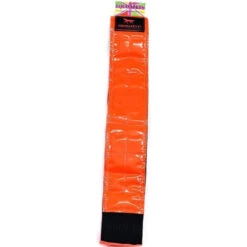 2022 Equisafety Reflective Hi-Vis Riding Hat Band HBRO - Red / Orange