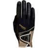 2022 Roeckl Madrid Riding Gloves 3301-249 - Black / Gold Colour Gold/Black