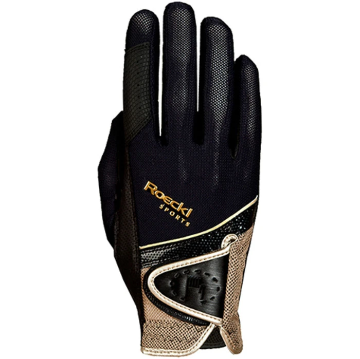 2022 Roeckl Madrid Riding Gloves 3301-249 - Black / Gold Colour Gold/Black 3 2022 Roeckl Madrid Riding Gloves 3301-249 - Black / Gold Colour Gold/Black