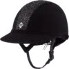 2022 Charles Owen Sparkly Mircro-suede SP8 Plus Helmet SP8PLUS2022 - Black Colour Black -Equestrian Sports Series 202220Charles20Owen20Sparkly20Mircro suede20SP820Plus20Helmet20bbssp8PLUS620 20Black20Main.700x700