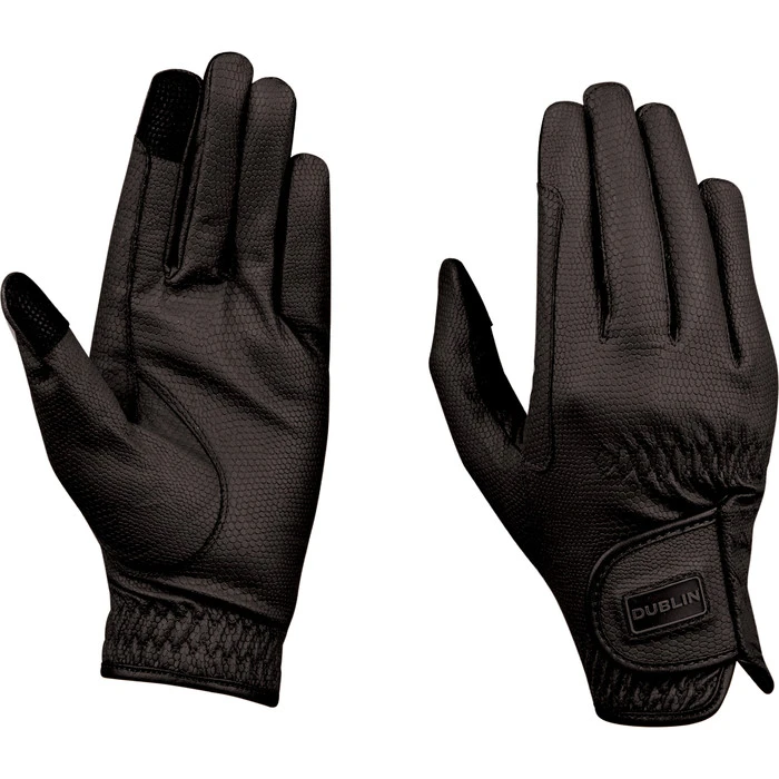 2022 Dublin Everyday Touch Screen Compatible Riding Gloves 10030350 - Black Colour Black 3 2022 Dublin Everyday Touch Screen Compatible Riding Gloves 10030350 - Black Colour Black