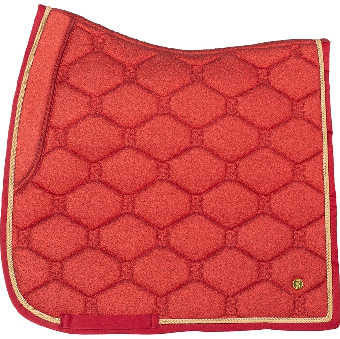 2022 PS Of Sweden Stardust Glitter Dressage Saddle Pad 20073-720 - Red 3 2022 PS Of Sweden Stardust Glitter Dressage Saddle Pad 20073-720 - Red