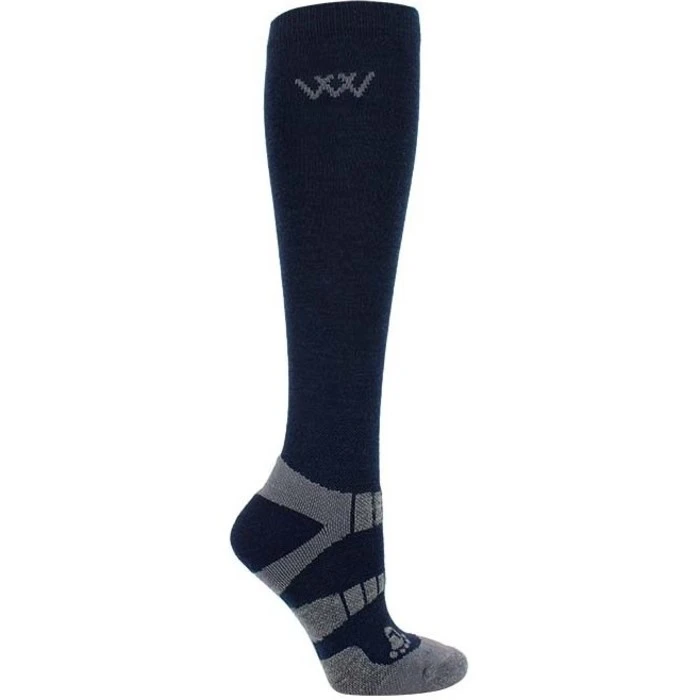 2022 Woof Wear Winter Riding Sock WW0015 - Navy / Grey Colour Navy/Grey 3 2022 Woof Wear Winter Riding Sock WW0015 - Navy / Grey Colour Navy/Grey