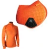 2022 Woof Wear Womens Performance Riding Shirt & Close Contact Saddle Cloth Bundle - Orange -Equestrian Sports Series 202220Woof20Wear20Womens20Performance20Riding20Shirt202620Close20Contact20Saddle20Cloth20Bundle20 20Orange.700x700