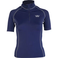 2022 Woof Wear Womens Short Sleeve Performance Riding Shirt & Close Contact Saddle Cloth Bundle - Navy -Equestrian Sports Series 202220Woof20Wear20Womens20Short20Sleeve20Performance20Riding20Shirt2020General20Purpose20Saddle20Cloth20Bundle20 20Navy20top.700x700