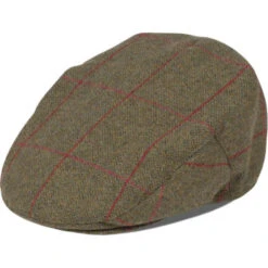 2023 Alan Paine Mens Combrook Tweed Flat Cap COMGCAP - Sage Colour Sage