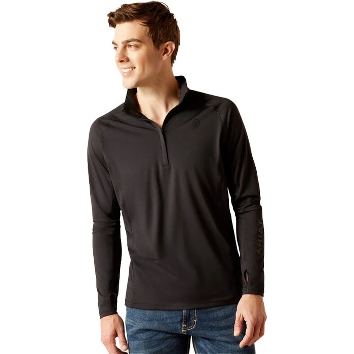 2023 Ariat Mens Lowell Long Sleeve Base Layer Top 10046334 - Black 3 2023 Ariat Mens Lowell Long Sleeve Base Layer Top 10046334 - Black