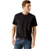 2023 Ariat Mens Vertical Logo T-Shirt 10046108 - Black Colour Black -Equestrian Sports Series 202320Ariat20Mens20Vertical20Logo20T Shirt201004610820 20Black201.700x700