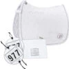 2023 Eskadron Highgloss Peacock Saddle Cloth & Round Bridle Number Holder Bundle PSNH23 - White -Equestrian Sports Series 202320Eskadron20632320Bundle20Main.700x700