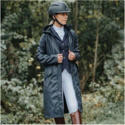 2022 Mountain Horse Mindy Rain Coat 334501 - Black Colour Black -Equestrian Sports Series 331812 BL 1.700x700