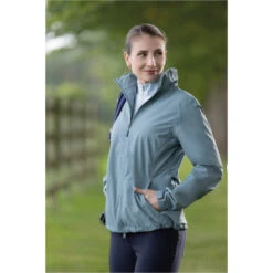 2022 HKM Womens Rainy Day Rain Jacket 12731 - Sage -Equestrian Sports Series 4307 12731 5412 1.700x700