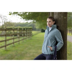 2022 HKM Womens Rainy Day Rain Jacket 12731 - Sage -Equestrian Sports Series 4307 12731 5412 31.700x700