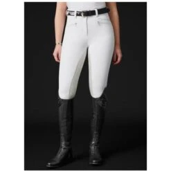 2022 Mountain Horse Womens Diana Clarino Full Seat Breeches 053240200 - White Colour White -Equestrian Sports Series 4353 diana white front.700x700