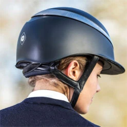 Charles Owen Halo Helmet & Headband HALONS - Navy / Platinum 9 Charles Owen Halo Helmet & Headband HALONS - Navy / Platinum -Equestrian Sports Series 4502 Charles20Owen20Halo20Helmet2020Headband20HALONS20 20Navy20 20Platinum20Back.700x700