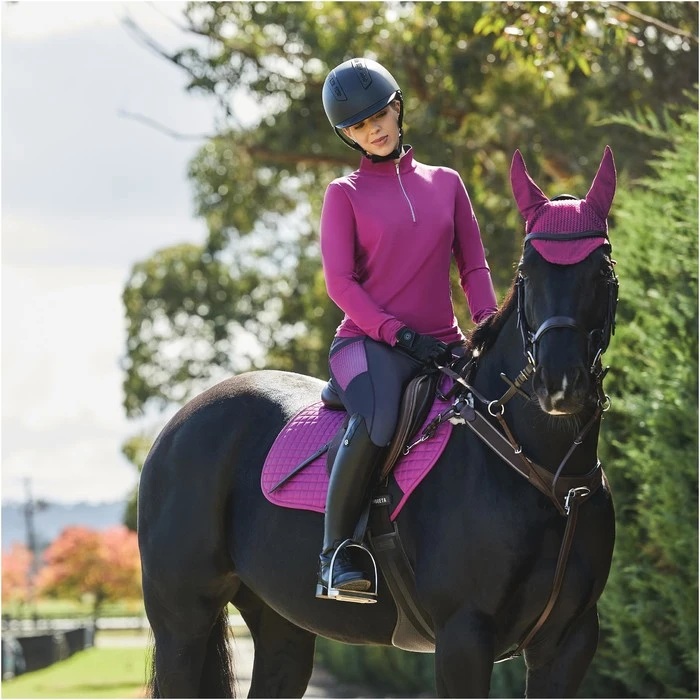 2023 Weatherbeeta Prime Jump Shaped Saddle Pad 1000747 - Red Violet Colour Red Violet 4 2023 Weatherbeeta Prime Jump Shaped Saddle Pad 1000747 - Red Violet Colour Red Violet - Image 2