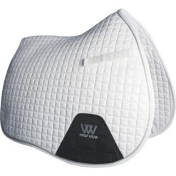 2022 Woof Wear Full Size GP Saddle Cloth & Womens Short Sleeve Performance Riding Shirt Bundle WA0006/WS0001 - White Colour White -Equestrian Sports Series 4656 Woof Wear General Purpose Saddle Cloth White.2000x2000.700x700