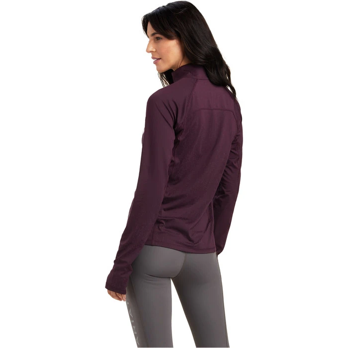2022 Ariat Womens Lumina Lowell Long Sleeve Baselayer 10041344 - Mulberry 4 2022 Ariat Womens Lumina Lowell Long Sleeve Baselayer 10041344 - Mulberry - Image 2