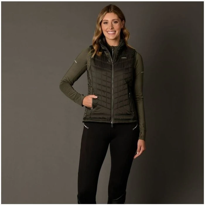 2022 Weatherbeeta Womens Gia Puffer Vest 10109870- Olive 5 2022 Weatherbeeta Womens Gia Puffer Vest 10109870- Olive - Image 3