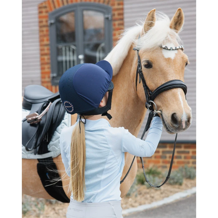 2022 Charles Owen Harlow MS1 Pro Jockey Skull & Headband NRGMS1PLRG - Navy / Rose Gold 7 2022 Charles Owen Harlow MS1 Pro Jockey Skull & Headband NRGMS1PLRG - Navy / Rose Gold - Image 5