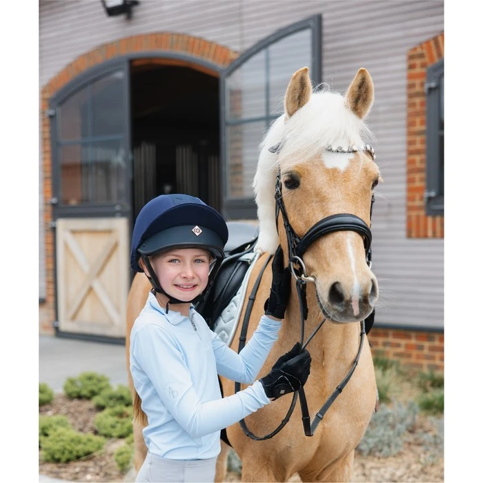 2022 Charles Owen Harlow MS1 Pro Jockey Skull & Headband NRGMS1PLRG - Navy / Rose Gold 4 2022 Charles Owen Harlow MS1 Pro Jockey Skull & Headband NRGMS1PLRG - Navy / Rose Gold - Image 2