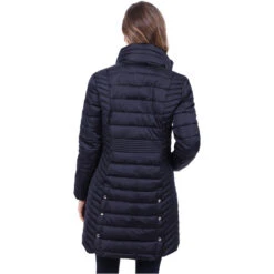 2022 HV Polo Womens Celine Long Jacket 406093464 - Navy -Equestrian Sports Series 5311 202220HV20Polo20Womens20Jacket2040609346420 20Navy20Model20Back.700x700