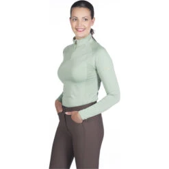 2022 HKM Womens Basel Functional Basic Base Layer 13442 - Light Green Colour Light Green -Equestrian Sports Series 5370 13442 5897 1.700x700