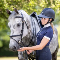 2022 Charles Owen SP8 Plus Leather Look Sparkly Helmet SP8PLUS2022 - Navy Colour Navy -Equestrian Sports Series 5466 202220Charles20Owen20SP820Leather20Look20Sparkly20Helmet20 NNsllsp8PLUS65820 20Navy20Lifestyle202.700x700
