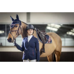 2022 Charles Owen SP8 Plus Leather Look Sparkly Helmet SP8PLUS2022 - Navy Colour Navy -Equestrian Sports Series 5466 Copy20of20G0A0076 HR.700x700