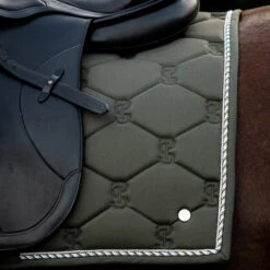 2022 PS Of Sweden Signature Dressage Cotton Saddle Pad 1110-022 - Forest Green -Equestrian Sports Series 5637 202220PS20Of20Sweden20Signature20Dressage20Cotton20Saddle20Pad201110 02220 2020Forest20Green20Lifestyle202.700x700