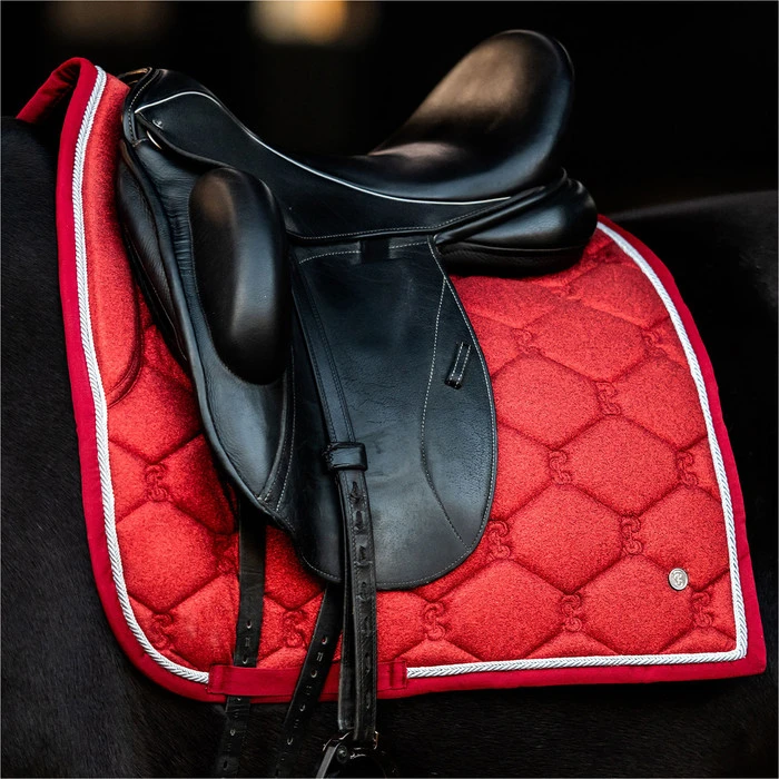 2022 PS Of Sweden Stardust Glitter Dressage Saddle Pad 20073-720 - Red 6 2022 PS Of Sweden Stardust Glitter Dressage Saddle Pad 20073-720 - Red - Image 4