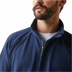 2023 Ariat Mens Portola 1/2 Zip Sweatshirt 10043783 - Navy -Equestrian Sports Series 5859 10043783 02.700x700