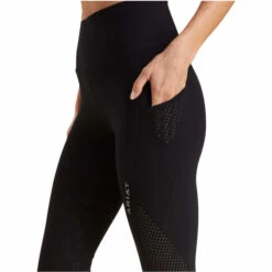 2023 Ariat Womens Breathe Eos Half Grip Recycled Materials Tights 10043401 - Black Colour Black -Equestrian Sports Series 5891 10043401 02.700x700