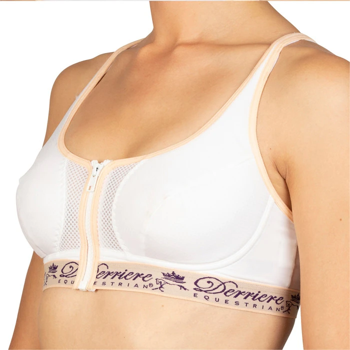 2022 Derriere Equestrian Sporteif Bra DESB17WN - White / Nude 8 2022 Derriere Equestrian Sporteif Bra DESB17WN - White / Nude - Image 6