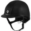 Charles Owen AYR8 Plus Leather Look Helmet Black Colour Black -Equestrian Sports Series 5993 23120.700x700
