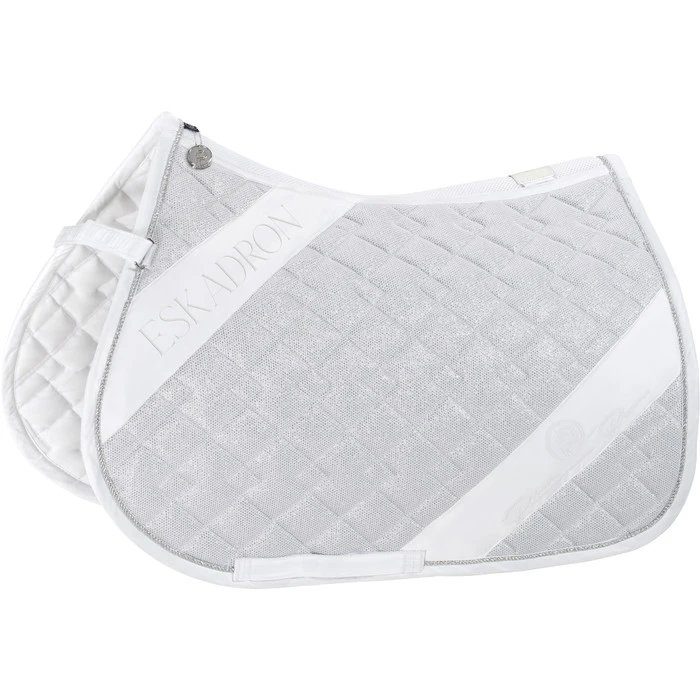2023 Eskadron Glitter Mesh Saddle Cloth 218631 502 - White Colour White 4 2023 Eskadron Glitter Mesh Saddle Cloth 218631 502 - White Colour White - Image 2