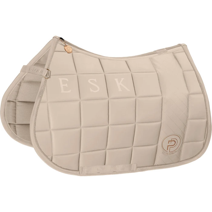 2023 Eskadron Platinum Big Square Faux Leather Saddle Cloth 212539565030 - Tan Taupe Colour Tan Taupe 4 2023 Eskadron Platinum Big Square Faux Leather Saddle Cloth 212539565030 - Tan Taupe Colour Tan Taupe - Image 2