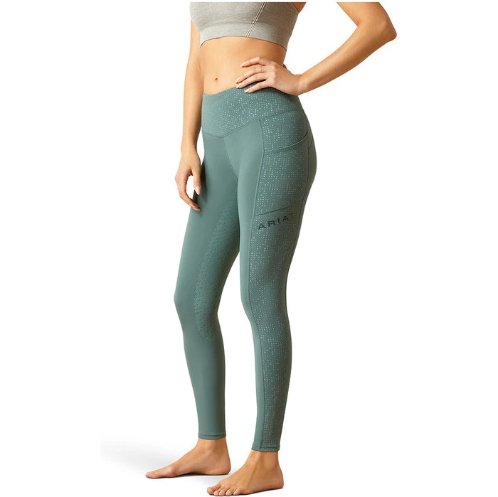2023 Ariat Womens EOS Lumina Full Seat Riding Tights 10046160 - Silver Pine 5 2023 Ariat Womens EOS Lumina Full Seat Riding Tights 10046160 - Silver Pine - Image 3