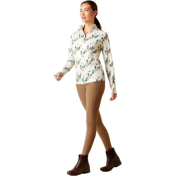 2023 Ariat Womens Lowell 2.0 1/4 Zip Base Layer 10046603 - Forest Ride Colour Forest Ride 6 2023 Ariat Womens Lowell 2.0 1/4 Zip Base Layer 10046603 - Forest Ride Colour Forest Ride - Image 4