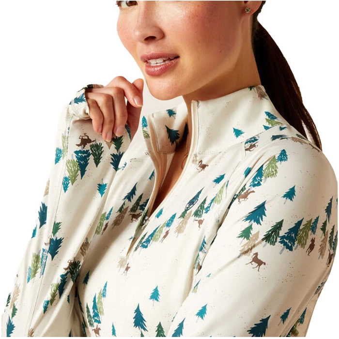 2023 Ariat Womens Lowell 2.0 1/4 Zip Base Layer 10046603 - Forest Ride Colour Forest Ride 5 2023 Ariat Womens Lowell 2.0 1/4 Zip Base Layer 10046603 - Forest Ride Colour Forest Ride - Image 3
