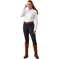2023 Ariat Womens Muir Long Sleeve Blouse 10046372 - White -Equestrian Sports Series 6574 202320Ariat20Womens20Muir20Long20Sleeve20Blouse201004637220 20White203.700x700