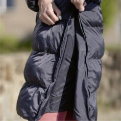 2023 HKM Womens Preston Quilted Long Riding Coat 127299300 - Deep Grey -Equestrian Sports Series 6677 202320HKM20Womens20Preston20Quilted20Long20Riding20Coat2012729930020 20Grey203.700x700