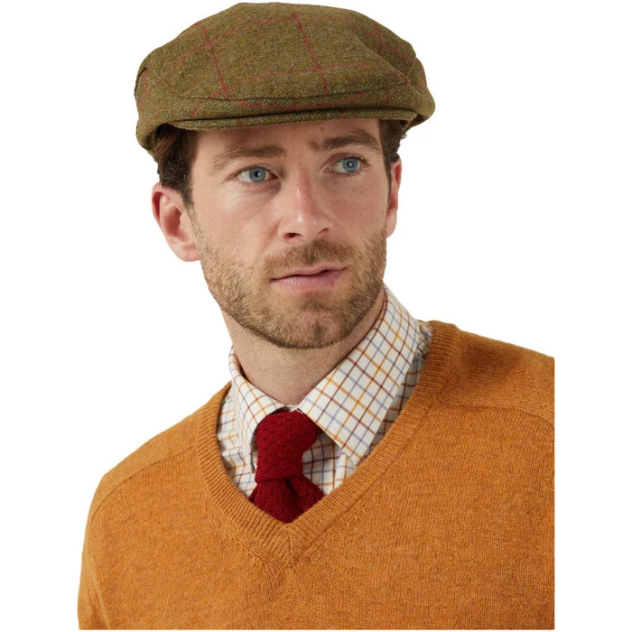 2023 Alan Paine Mens Combrook Tweed Flat Cap COMGCAP - Sage Colour Sage 4 2023 Alan Paine Mens Combrook Tweed Flat Cap COMGCAP - Sage Colour Sage - Image 2
