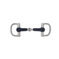 Soft Rubber Mouth Snaffle Dee Ring Bit