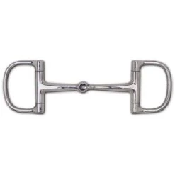 Stainless Steel Medium Snaffle Dee - 3" Rings