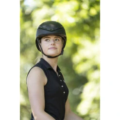 2022 Charles Owen This Esme X Luna Riding Helmet & Headband - Black Colour Black -Equestrian Sports Series A7S08802.700x700