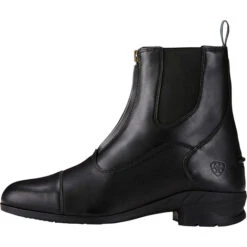 Ariat Heritage IV Zip Short Riding Boots Black 7 Ariat Heritage IV Zip Short Riding Boots Black -Equestrian Sports Series Ariat Heritage IV Zip Short Riding Boots Black Side.700x700