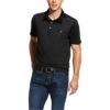 Ariat Mens Norco Polo Shirt 10030350 - Black 2 Ariat Mens Norco Polo Shirt 10030350 - Black -Equestrian Sports Series Ariat Mens Norco Polo Shirt 10030350 Black.700x700